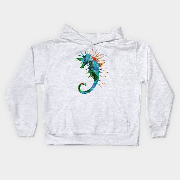 Seahorse Dream Kids Hoodie by Manitarka